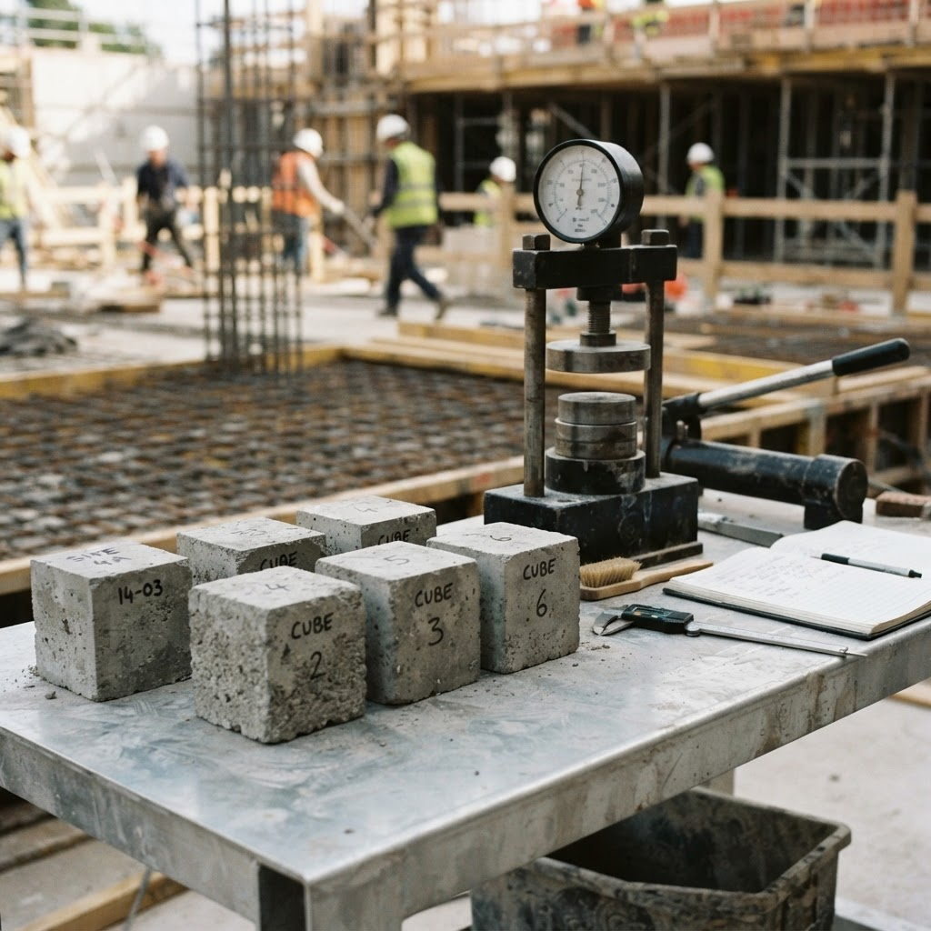 Quality control inspection on an Al Hadara Group site